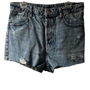 Wild fable plus size jean high rise cut off shorts size 16